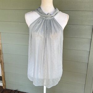 Bishop + Young Sheer Textured Halter Top